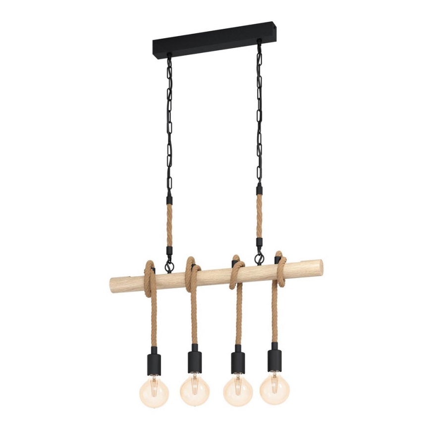 Eglo - Полилей на въже 4xE27/40W/230V