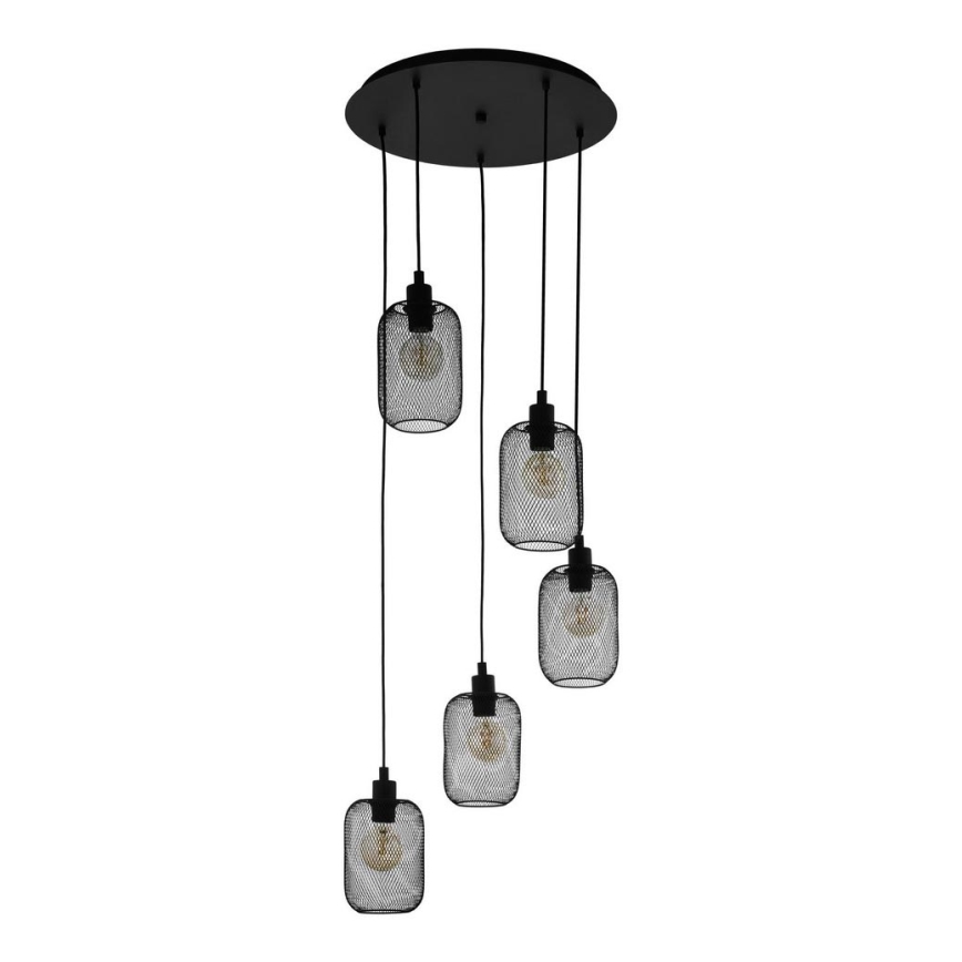Eglo - Полилей на въже 5xE27/60W/230V