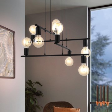 Eglo - Полилей на въже 8xE27/40W/230V