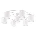 Eglo - Полилей повърхностно монтиран 7xE27/40W/230V бяла