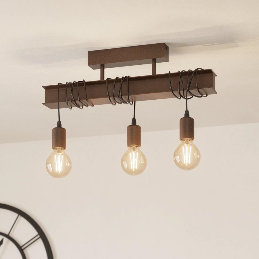 Eglo - Повърхностен полилей TOWNSHEND 3xE27/60W/230V