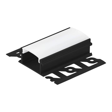 Eglo - Профил за вграждане за LED ленти 62x14x2000 мм черен