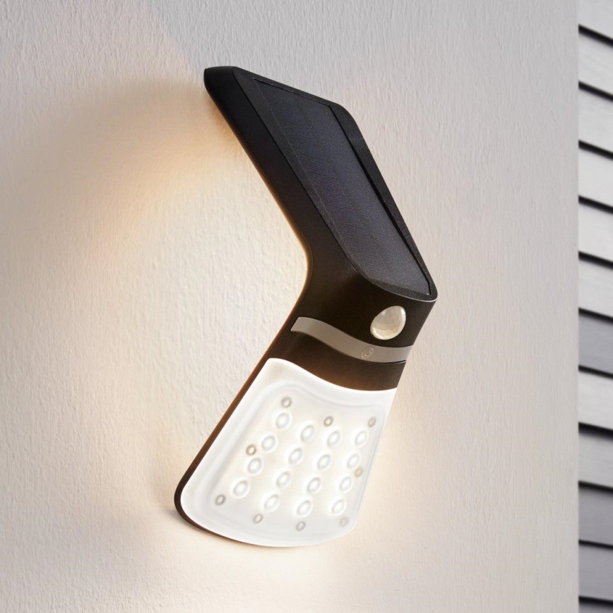 Eglo - Соларна лампа със сензор LED/2W/3,7V 1200 mAh IP44