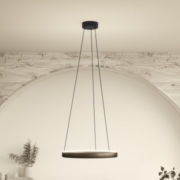 Eglo Stars of Light - Димируема LED люстра на кабел с датчик за движение 2xLED/25W/230V 2200-6500K Ø 80 см кафява