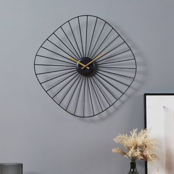 Eglo - Стенен часовник 1xAA 50x50 см черен