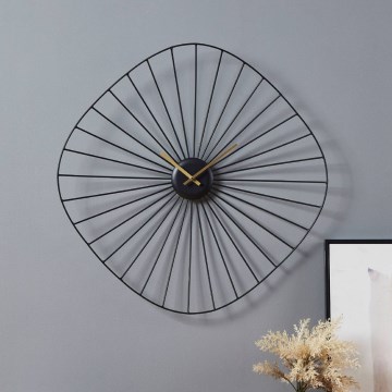 Eglo - Стенен часовник 1xAA 60x60 см черен