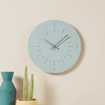 Eglo - Стенен часовник 1xAA Ø 30 см зелен