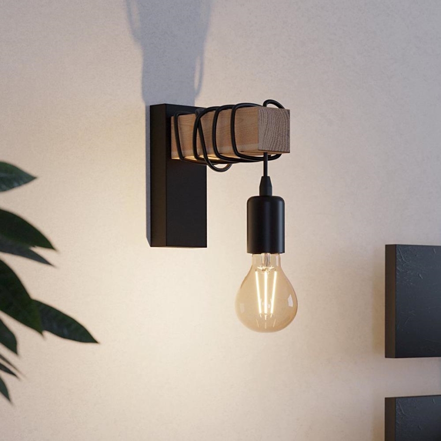 Eglo - Стенно осветително тяло TOWNSHEND 1xE27/10W/230V