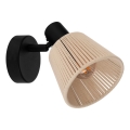 Eglo - Стенно точково осветително тяло 1xE14/40W/230V бежово/черно