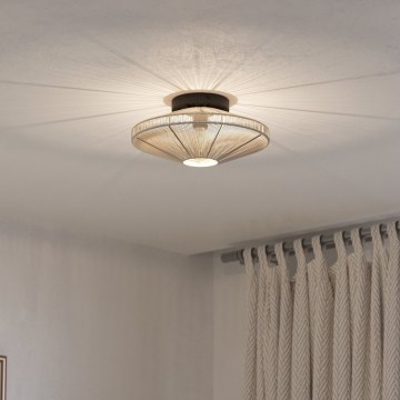 Eglo - Таванно осветително тяло 1xE27/40W/230V, Ø 38 см, кремаво