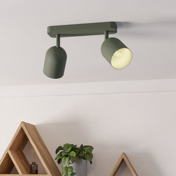Eglo - Точково осветително тяло 2xE14/40W/230V зелено