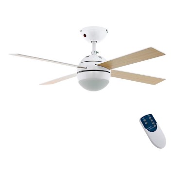Eglo - Вентилатор за таван 1xE27/60W/230V + дистанционно управление