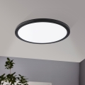 Eglo - Вградено LED осветително тяло, 22 W, 230 V, 3000 K, черно, Ø 22,5 см