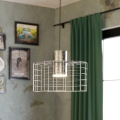 Eglo - Висящ полилей 1xE27/40W/230V Ø 38 cм сребрист