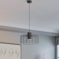 Eglo - Висящ полилей 1xE27/40W/230V Ø 48 см черен