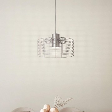 Eglo - Висящ полилей 1xE27/40W/230V Ø 48 см сребрист