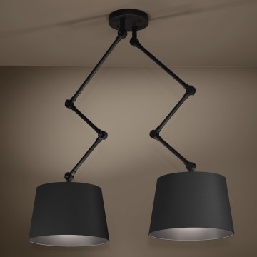 Eglo - Висящ полилей 2xE27/40W/230V черен