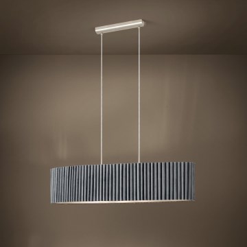 Eglo - Висящ полилей 2xE27/40W/230V сив