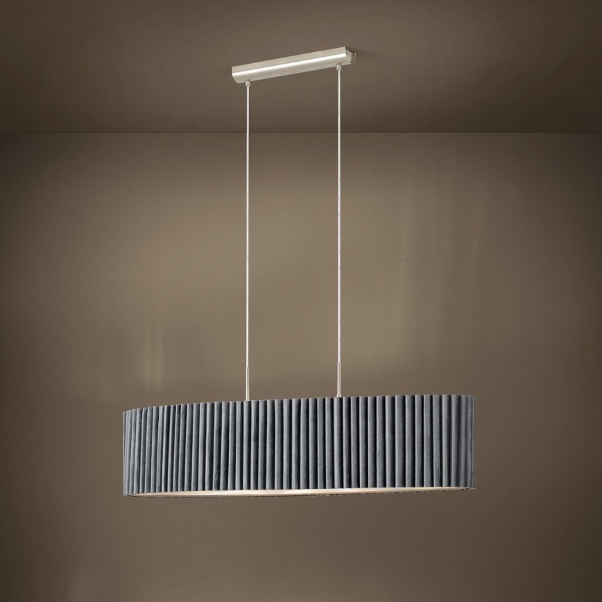 Eglo - Висящ полилей 2xE27/40W/230V сив