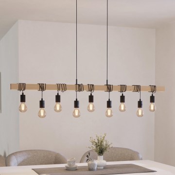 Eglo - Висящ полилей TOWNSHEND 9xE27/60W/230V