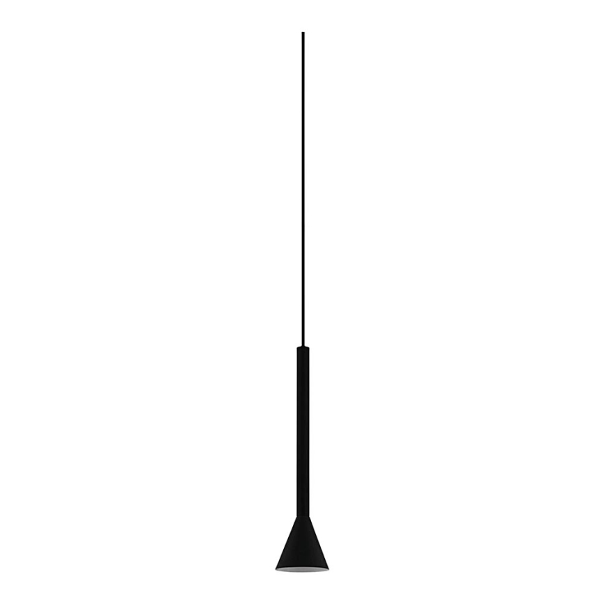 Eglo - Висящ полилей за релсова система 1xGU10/8W/230V черен