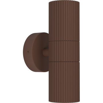 Eglo - Външен стенен аплик 2xGU10/28W/230V IP44 кафяв