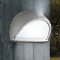 Eglo - Външна стенна лампа 1xE27/60W бяла IP44