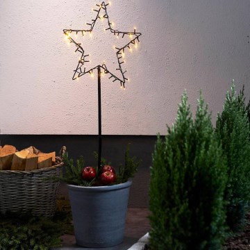 Eglo - външна коледна LED декорация, звезда, LED/3xAA, IP44