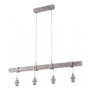 Eglo - Захранващ кабел TOWNSHEND 4xE27/60W/230V бор/сив