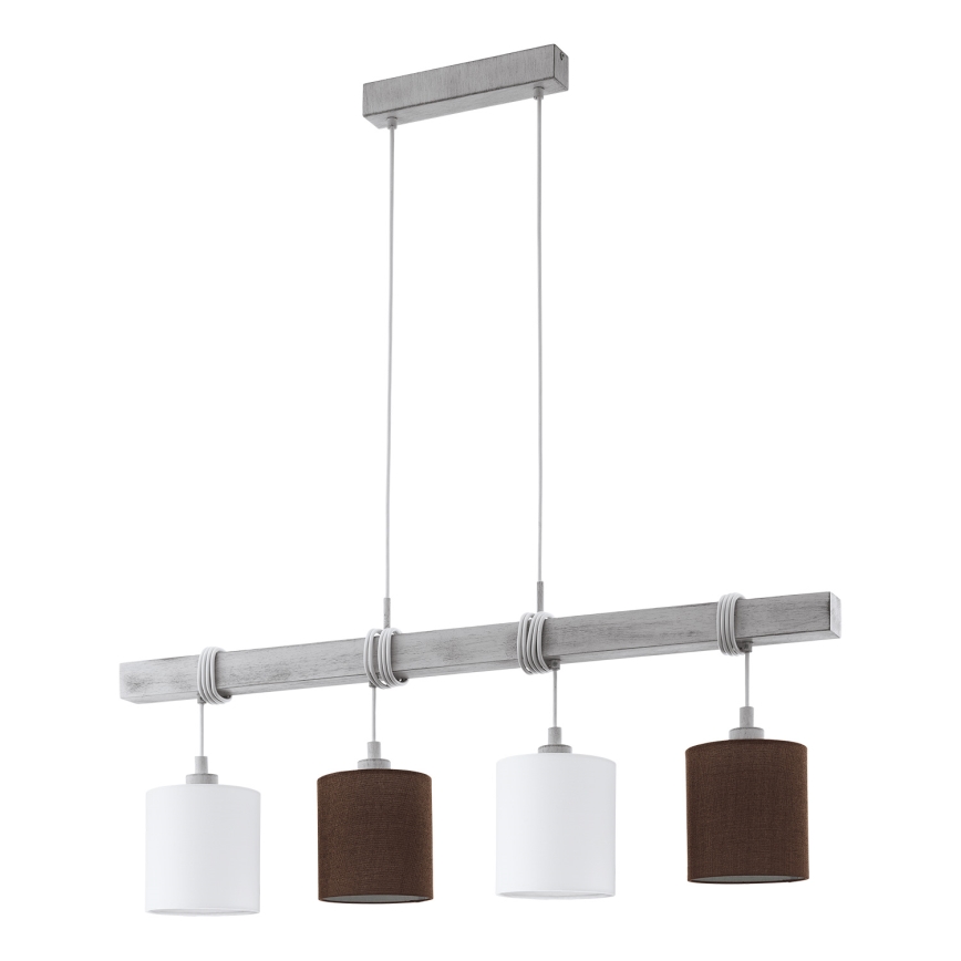 Eglo - Захранващ кабел TOWNSHEND 4xE27/60W/230V бор/сив