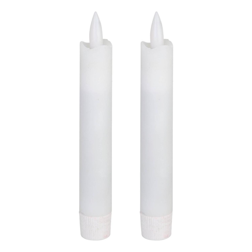 Eglo - К-кт 2x LED свещ LED/1xAAA 15 см бял