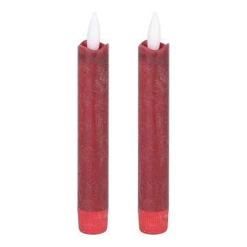 Eglo - К-кт 2x LED свещ LED/1xAAA 15 см червен
