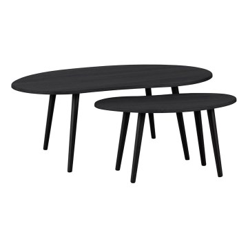 Eglo - К-кт 2x Странична маса черен