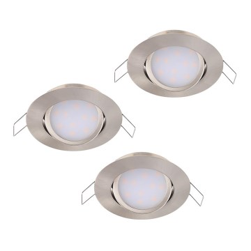 Eglo - К-кт 3бр. LED лунички MUNIZ 1xLED/6W/230V