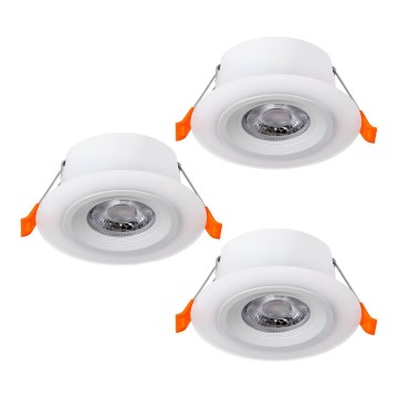 Eglo - К-кт 3x LED Лампа за окачен таван 3xLED/4,8W/230V бял