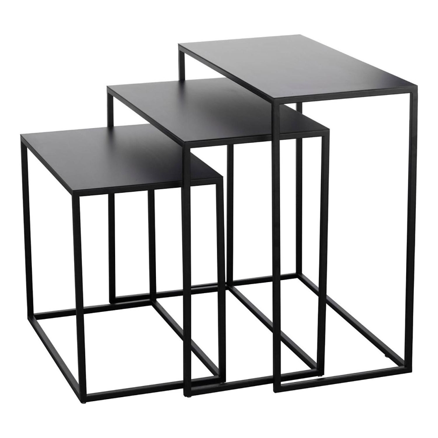 Eglo - К-кт 3x Странична маса черен