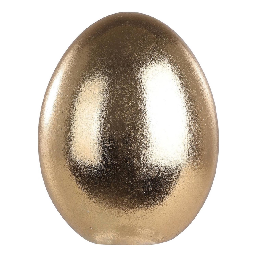 Eglo - Керамичен декорация 9,5x7 см яйце/златист
