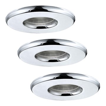 Eglo - Комплект 3x LED лампа за баня IGOA 1xLED/3,3W/230V IP44