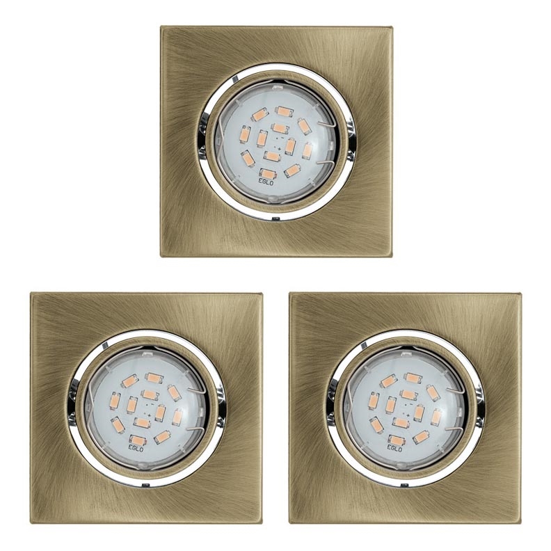 Eglo - Комплект 3x LED Осветление за окачен таван IGOA 3xGU10/5W/230V