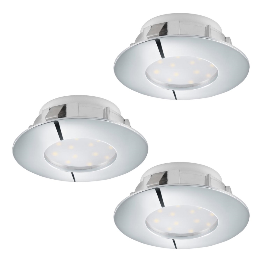 Eglo - Комплект 3x LED Осветление за окачен таван PINEDA 1xLED/4,9W/230V
