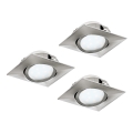 Eglo - Комплект 3x LED Осветление за окачен таван PINEDA 1xLED/4,9W/230V