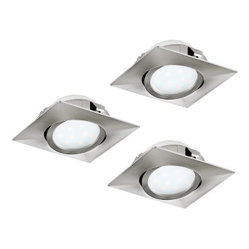 Eglo - Комплект 3x LED Осветление за окачен таван PINEDA 1xLED/4,9W/230V