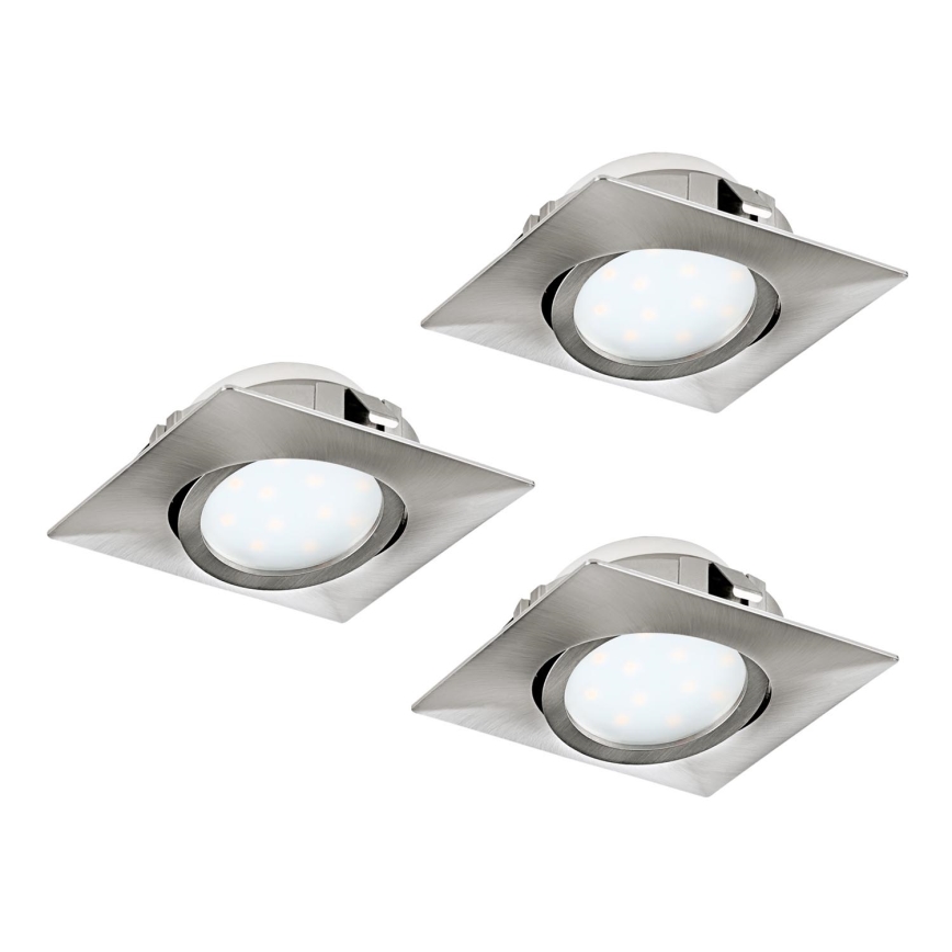 Eglo - Комплект 3x LED Осветление за окачен таван PINEDA 1xLED/4,9W/230V