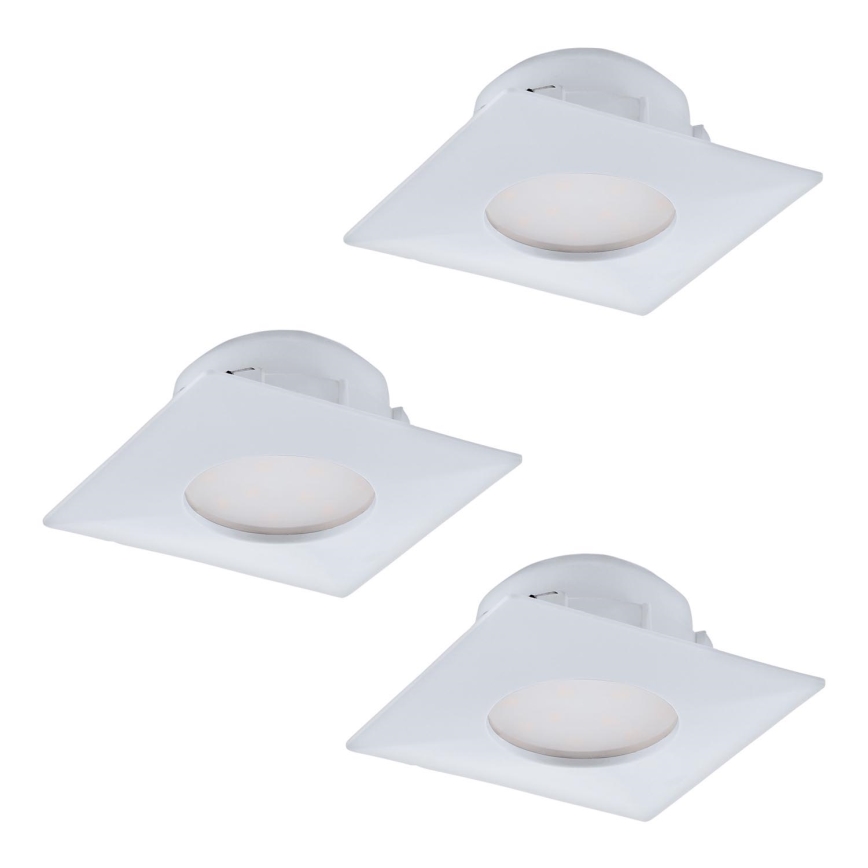 Eglo - Комплект 3x LED Осветление за окачен таван PINEDA 1xLED/6W/230V