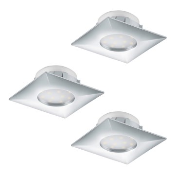 Eglo - Комплект 3x LED Осветление за окачен таван PINEDA 1xLED/6W/230V