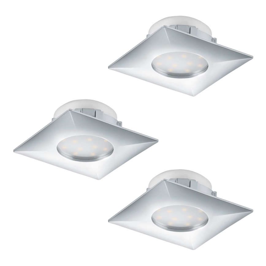 Eglo - Комплект 3x LED Осветление за окачен таван PINEDA 1xLED/6W/230V