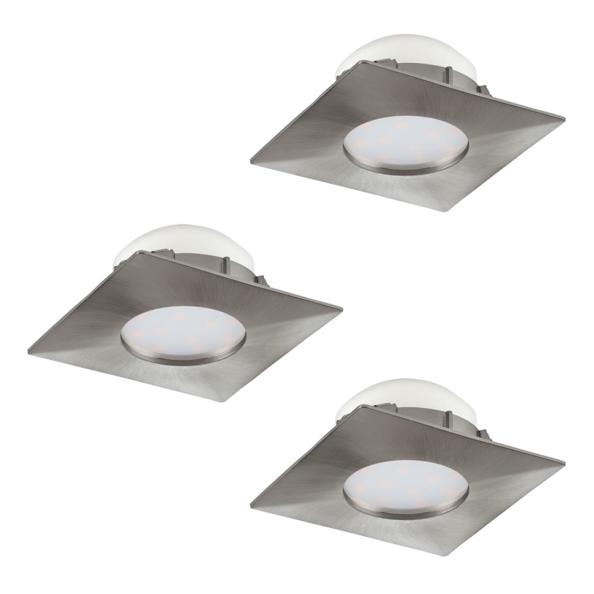 Eglo - КОМПЛЕКТ 3x LED окачена таванна лампа PINEDA 1xLED/6W/230V
