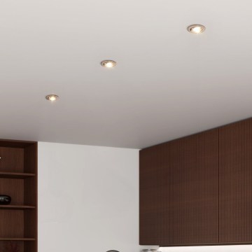 Eglo - КОМПЛЕКТ 3x LED вградени точкови осветителни тела 1xGU10/4,5W/230V матов хром