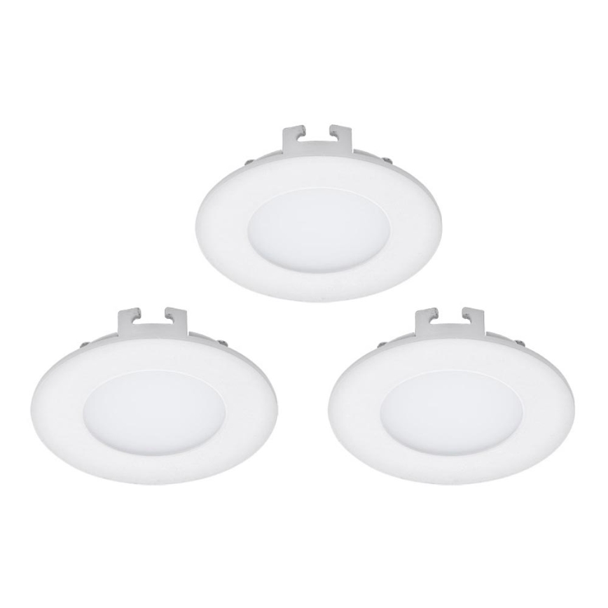 Eglo - Комплект 3x вградени LED осветителни тела FUEVA 1 1xLED/2,7W/230V диам. 8,5 см