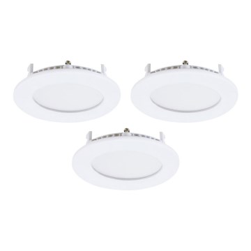 Eglo - Комплект 3xLED вградени таванни осветителни тела FUEVA-RW 1xLED/2,8W/230V pr. 8,5 cm